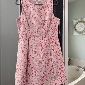 Eliza J Pink and White Floral Mini Dress